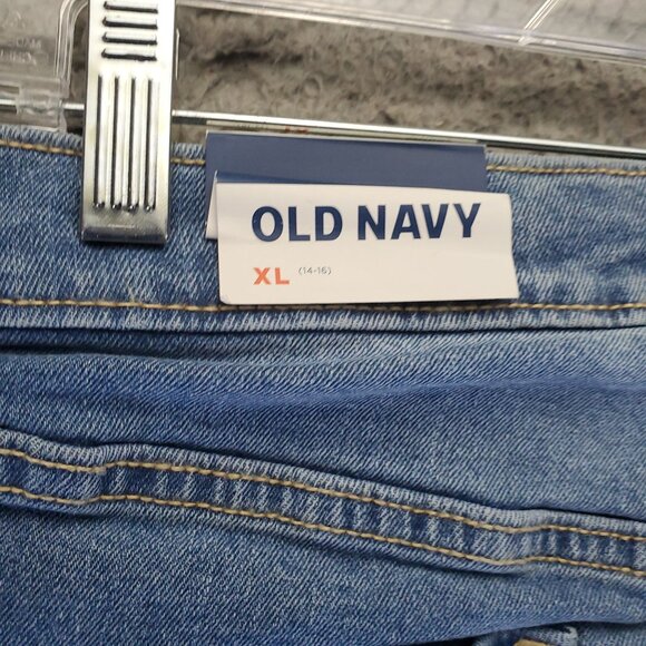 Old Navy Jeans Girls XL Light Blue Skinny Adjustable Waist Stretch Denim *NWT* - Picture 4 of 12
